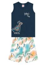 Conjunto Regata Brandili 36487 Infantil Dino Algodão T. 01/03