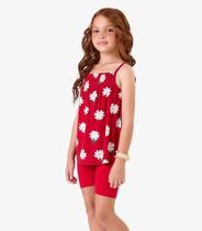 Conjunto Regata com Ciclista Rovi Kids Vermelho Conjunto Regata com Ciclista Rovi Kids Vermelho