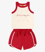 Conjunto Regata com Shorts Rovi Kids Bege Conjunto Regata com Shorts Rovi Kids Bege