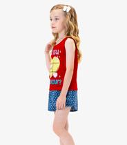 Conjunto Regata com Shorts Rovi Kids Vermelho