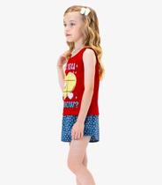 Conjunto Regata com Shorts Rovi Kids Vermelho Conjunto Regata com Shorts Rovi Kids Vermelho