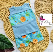 Conjunto regata e short bebê menino 3 a 6 meses Conjunto regata e short bebê menino 3 a 6 meses