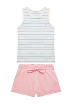 Conjunto regata em cotton shorts Somni