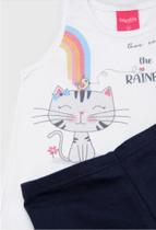 Conjunto Regata Estampada The Rainbow + Short Kely Kety Conjunto Regata Estampada The Rainbow + Short Kely Kety