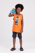 Conjunto Regata Infantil Web Skater Laranja Conjunto Regata Infantil Web Skater Laranja
