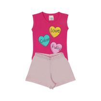 Conjunto Regata Love e Short - Cadu Conjunto Regata Love e Short - Cadu