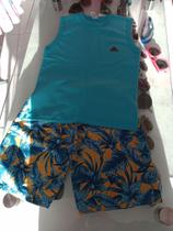 Conjunto regata + short tactel