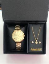 Conjunto relógio com gargantilha