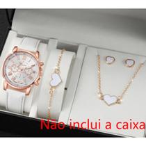 conjunto relogio feminino quartz e joia conjunto relogio feminino quartz e joia