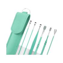 Conjunto Removedor De Cera De Ouvido Kit De Limpeza De Ouvido Espiral Earpick Colher Curette Fácil