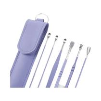 Conjunto Removedor De Cera De Ouvido Kit De Limpeza De Ouvido Espiral Earpick Colher Curette Fácil