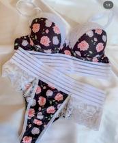 Conjunto renda com bojo Conjunto renda com bojo
