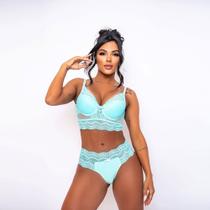 Conjunto Renda e Tule Decote Costas Conjunto Renda e Tule Decote Costas