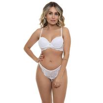 Conjunto Rendado Branco Sepie 24230 Com Bojo