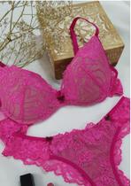 Conjunto Rendado Com Bojo Inteiro Ref.: 22015 Conjunto Rendado Com Bojo Inteiro Ref.: 22015