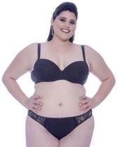 Conjunto Rendado Preto Plus size Tam. 54 Conjunto Rendado Preto Plus size Tam. 54