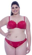 Conjunto Rendado Vermelho Plus Size (Tam. 52) Conjunto Rendado Vermelho Plus Size (Tam. 52)