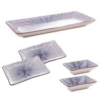 Conjunto Restaurante Comida Japonesa Rodizio Peças Porcelana