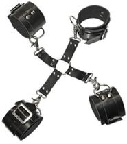 Conjunto Restritor em X AL022 Couro Legítimo