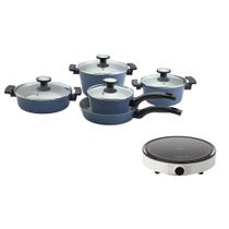 Conjunto reverse Azul + Fogão de Indução FIKA