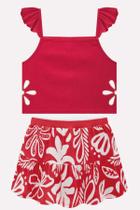 Conjunto Ribana Estampa Folhagens Kyly