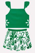 Conjunto Ribana Estampa Folhagens Kyly