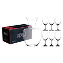 Conjunto Riedel Decanter 1.5L e 6 Taças Ouverture Magnum 530ml Cristal Premium