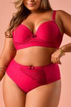 Conjunto Ritati Plus Size Fio Em Microfibra Texturada E Rend