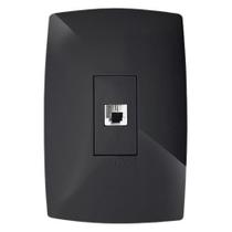 conjunto rj45 cat5e - blux home grafite - bh10480-9gf conjunto rj45 cat5e - blux home grafite - bh10480-9gf