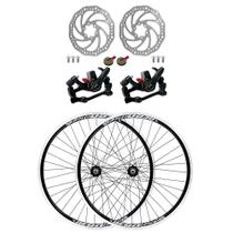 Conjunto Rodas Aro 26 Flay Cubo Rosca Com Freios Mecânicos