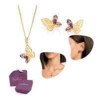 Conjunto Romanel festa borboleta lilás 531639 527074 542678 Conjunto Romanel festa borboleta lilás 531639 527074 542678