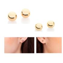 Conjunto Rommanel Brinco Bola 1º e 2º furo folheados a ouro 520350 520246 Conjunto Rommanel Brinco Bola 1º e 2º furo folheados a ouro 520350 520246