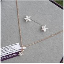 Conjunto Rommanel brinco, corrente 42cm e pingente zircônia 541587 524205 531638 Conjunto Rommanel brinco, corrente 42cm e pingente zircônia 541587 524205 531638