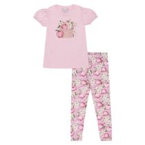 Conjunto Rosa Infantil Pulla Bulla Menina - 53425-1