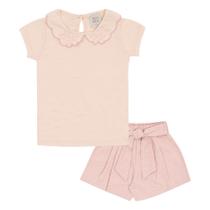 Conjunto Rosa Primeiros Passos Menina - 53323-1298 Conjunto Rosa Primeiros Passos Menina - 53323-1298