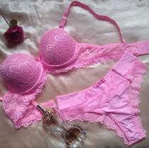 Conjunto Rouá Íntima Rosa Babalu
