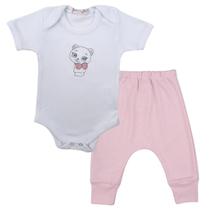 Conjunto Roupa Bebê Body e Calça Mijão Culote Menino Menina