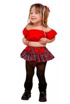 Conjunto Roupa Bebê Festa Junina Xadrez Mesversário Com Laço Conjunto Roupa Bebê Festa Junina Xadrez Mesversário Com Laço