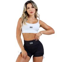 Conjunto Roupa de Academia Top + Short New Dress Fashion Fitness