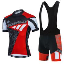 Conjunto Roupa de Ciclismo Bretelle + Camisa com Zíper Full 3 Bolsos - Boutique Ciclismo