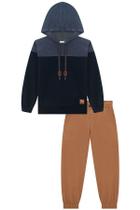 Conjunto Roupa Infantil Blusa Capuz Flanela Moletom S/ Pelúcia Calça Jogger Cotton Jeans Lucboo Conjunto Roupa Infantil Blusa Capuz Flanela Moletom S/ Pelúcia Calça Jogger Cotton Jeans Lucboo