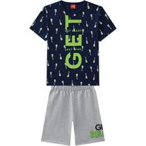Conjunto Roupa Infantil Kyly Guitarra Get Ready Blusa Meia Malha e Bermuda Em Moletom Sem Felpa Conjunto Roupa Infantil Kyly Guitarra Get Ready Blusa Meia Malha e Bermuda Em Moletom Sem Felpa