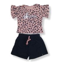 Conjunto roupa infantil verão menina elian 4-6-8