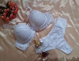 Conjunto Roupa Íntima Strappy Branco