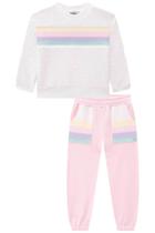 Conjunto Roupa Menina Blusão Pelo Carneirinho + Calça em Moletom Com Pelúcia Colorido Kukiê Conjunto Roupa Menina Blusão Pelo Carneirinho + Calça em Moletom Com Pelúcia Colorido Kukiê