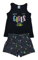 Conjunto Roupa Menina Infantil E Juvenil Criança Feminino