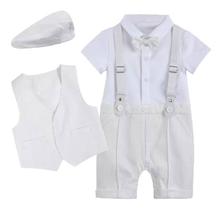 Conjunto Roupa Menino Bebê Batizado Casamento Festa + Boina