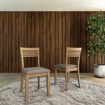Conjunto Rubi com 2 Cadeiras Freijó Madeira Pinus - Finestra Conjunto Rubi com 2 Cadeiras Freijó Madeira Pinus - Finestra
