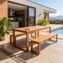 Conjunto Rustico Jardim Mesa e 2 Bancos Baren Yescasa Conjunto Rustico Jardim Mesa e 2 Bancos Baren Yescasa