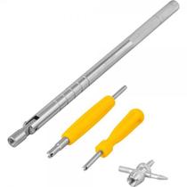 Conjunto saca válvulas de pneus 4 peças VONDER